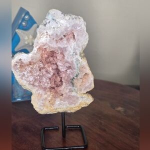 Pink Amethsyt  Speciman With Stand